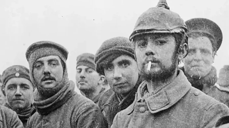 A incrível trégua de Natal de 1914 durante a Primeira Guerra Mundial.
