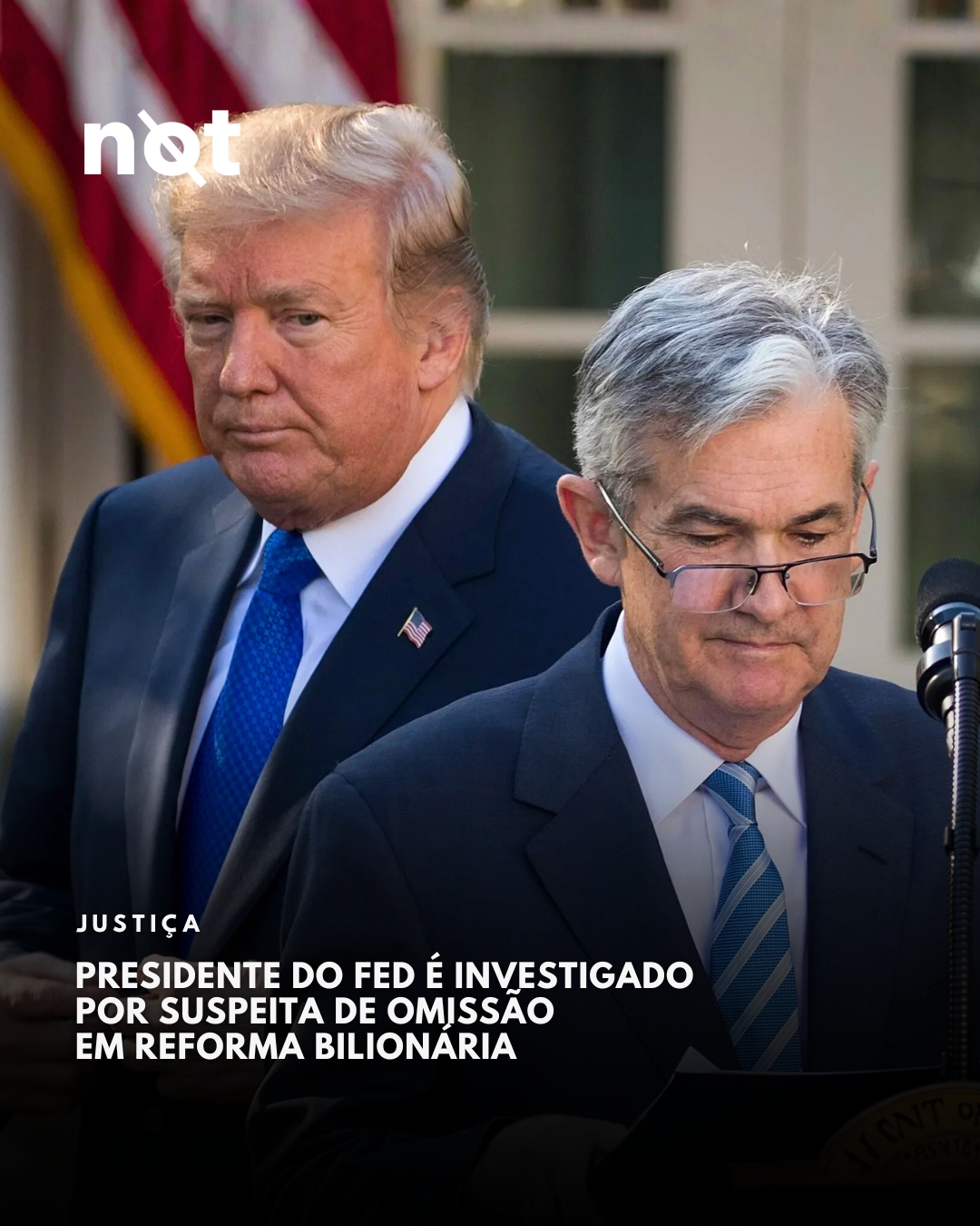 Presidente do Fed, Powell, critica a investigação ‘sem precedentes’ do Departamento de Justiça dos EUA